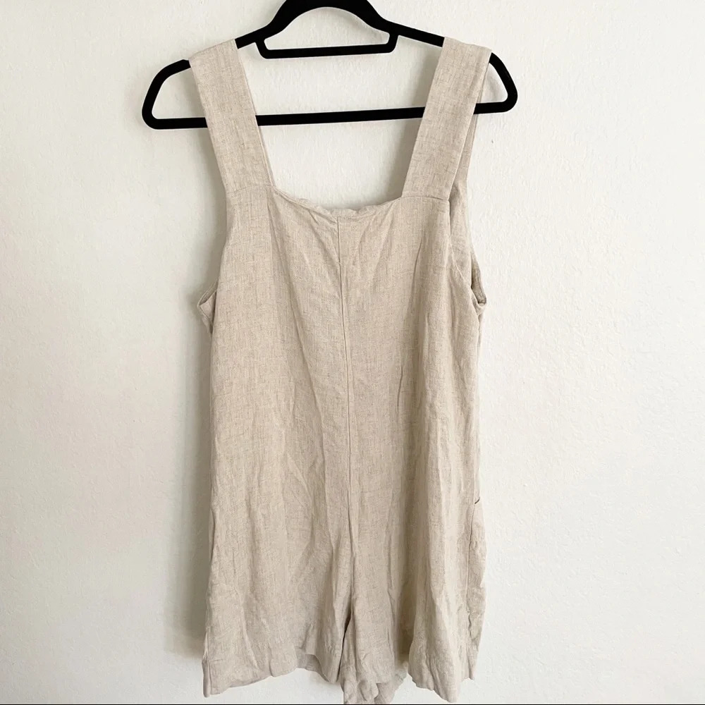 Topshop | linen romper - Picture 3 of 7
